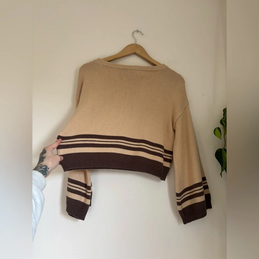 Saturday Sunday Anthropologie Knit Neutral Pullover - Picture 6 of 6